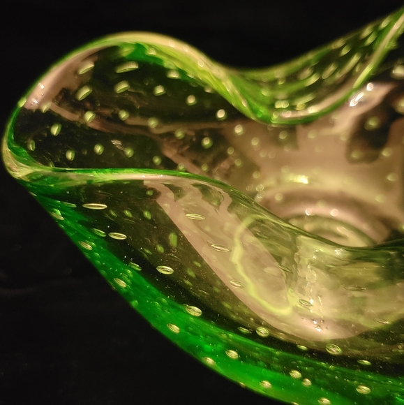 Belacanti Hand Blown Glass Bowl. Murano like. - Picture 2 of 6